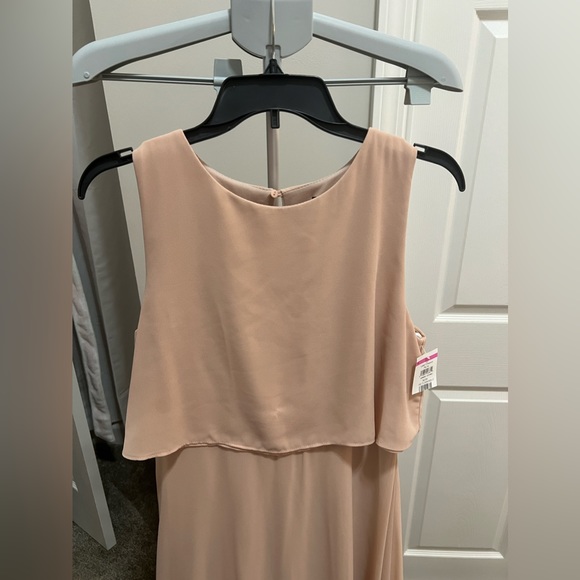 Lulus Utterly Enchanting Blush Sleeveless Maxi Dress Size Large NWT - Picture 6 of 16